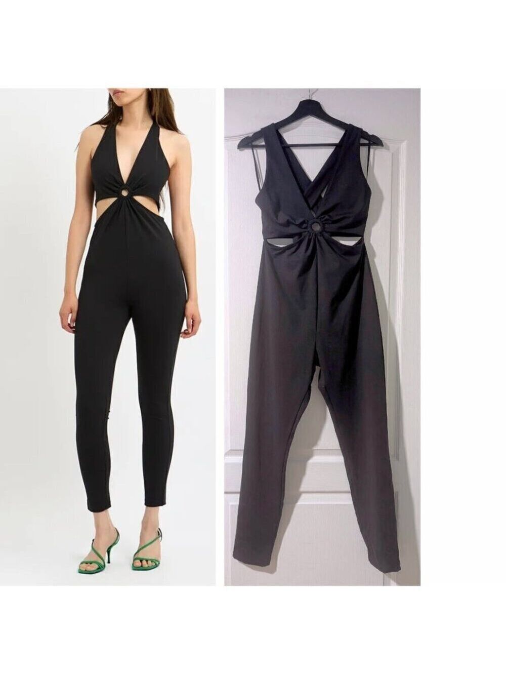 New! & Other Stories | Cut-out Waist Jumpsuit In Black
